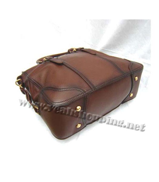 Prada Tote Shoulder Bag Coffee Leather_BR2350-3