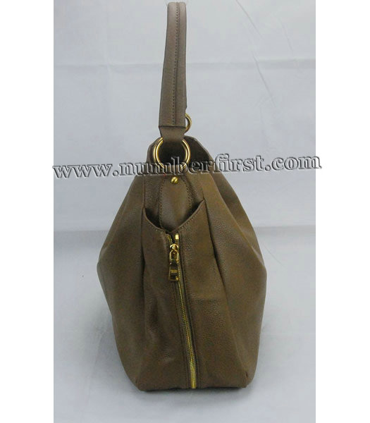 Prada Vitello Daino Tote Bag in Brown Leather-2
