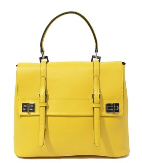 Prada Yellow Original Leather Tote Bag