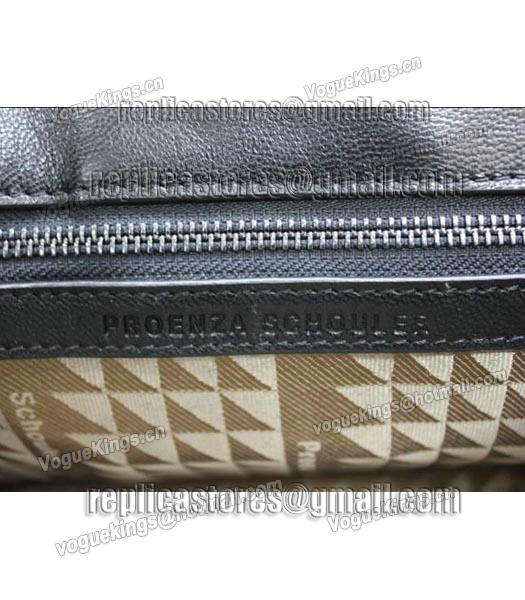 Proenza Schouler PS1 Lambskin Leather Large Satchel Bag Black-3