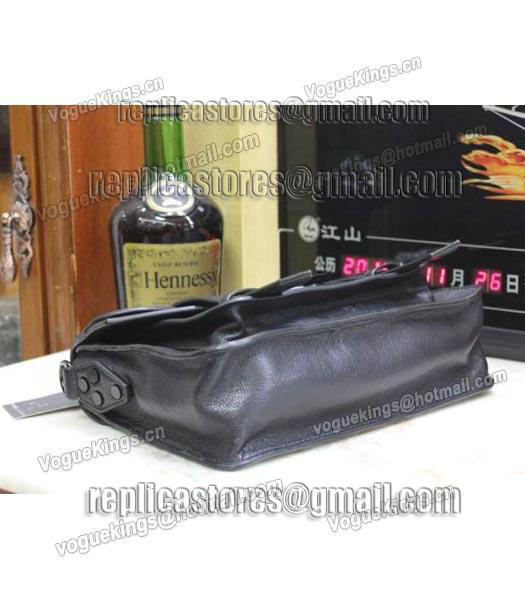 Proenza Schouler PS1 Lambskin Leather Mini Satchel Bag Black-3