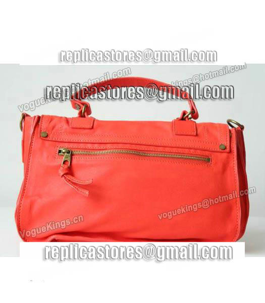 Proenza Schouler PS1 Medium Satchel Bag Lambskin Leather Red-5