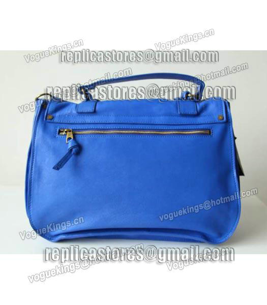 Proenza Schouler PS1 Small Satchel Bag Lambskin Leather Fluorescent Blue-1