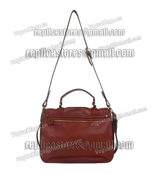 Proenza Schouler PS1 Small Satchel Bag Lambskin Leather Jujube Red-1