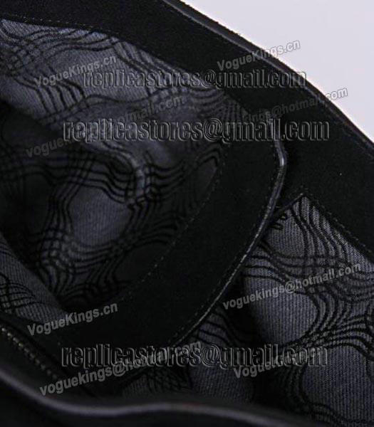 Proenza Schouler PS1 Small Satchel Bag Suede Leather Black-6
