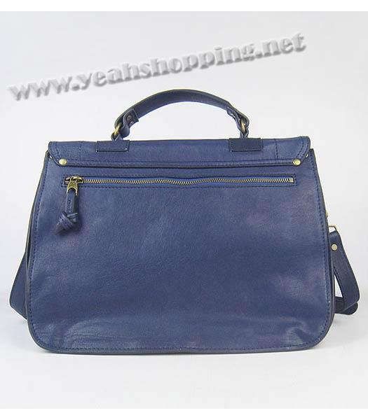 Proenza Schouler Suede PS1 Satchel Bag in Blue Lambskin-2