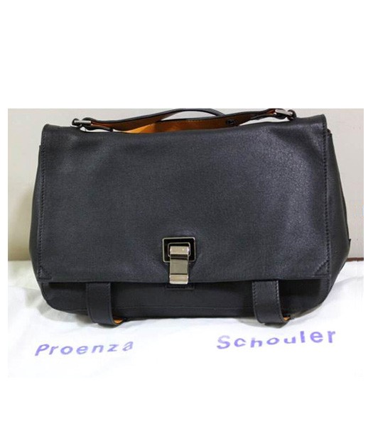 Proenza Schouler Top-quality Full Leather Shoulder Bag In Black