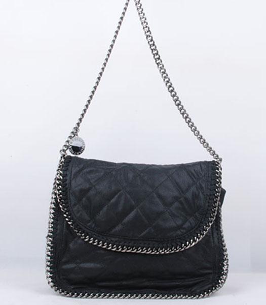 Stella McCartney Falabella 808 PVC Black Small Quilted Shoulder Bag