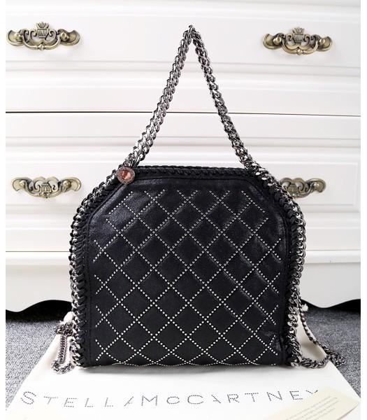 Stella McCartney Falabella Black Leather Rivet Handbag