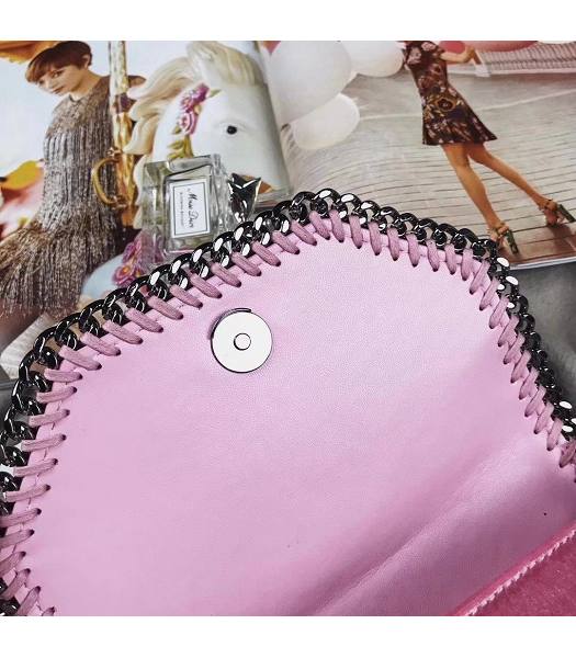Stella McCartney Falabella Box Pink Velvet 20cm Shoulder Bag-4