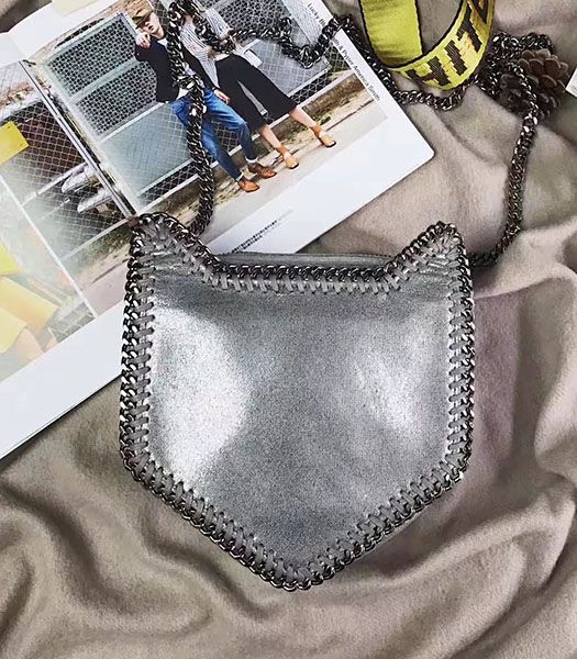 Stella McCartney Falabella Cat Crossbody Bag Silver
