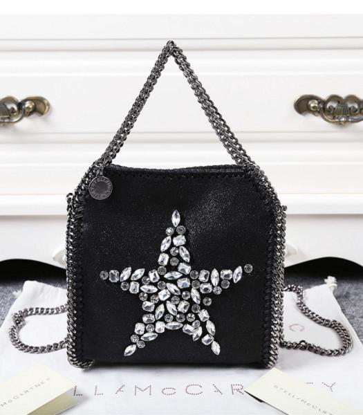 Stella McCartney Falabella Diamonds Star Small Shoulder Bag Black