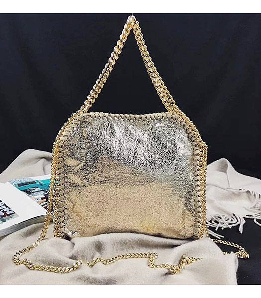 Stella McCartney Falabella Golden Oil Wax 25cm Tote Bag