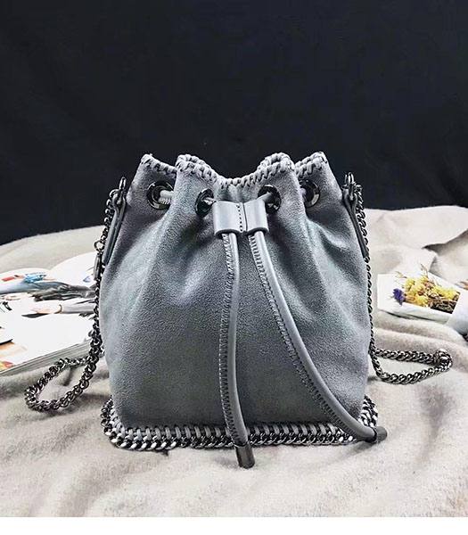 Stella McCartney Falabella Grey Environmental Polyester Fiber 17cm Hobo Bag