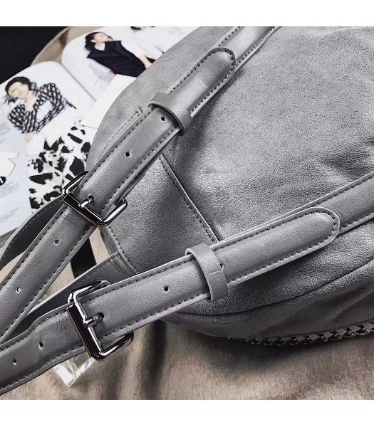 Stella McCartney Falabella Grey Environmental Polyester Fiber 25cm Backpack-4