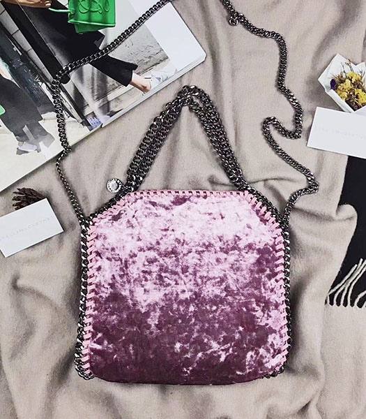Stella McCartney Falabella Pink Velvet 25cm Tote Bag