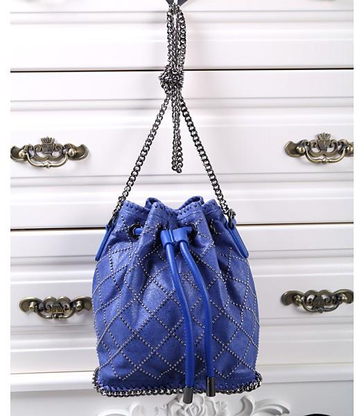 Stella McCartney Falabella Rivet Hobo Bag In Sapphire Blue