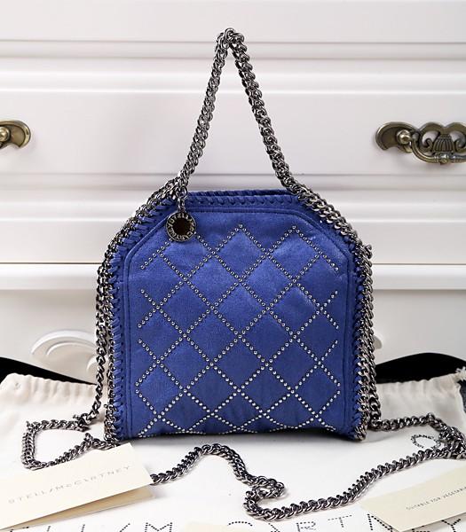 Stella McCartney Falabella Rivet Small Shoulder Bag Sapphire Blue