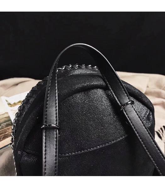 Stella McCartney Falabella Shaggy Black Environmental Polyester Fiber 18cm Backpack-2