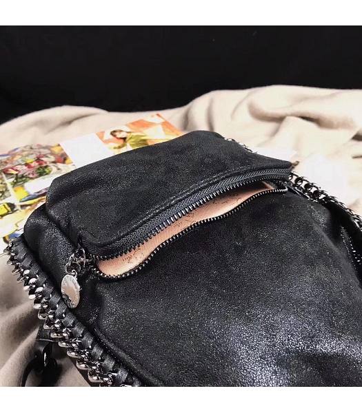 Stella McCartney Falabella Shaggy Black Environmental Polyester Fiber 18cm Backpack-5