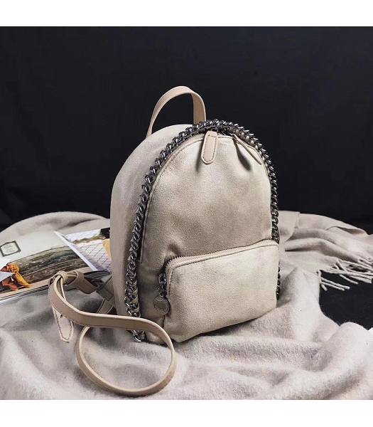 Stella McCartney Falabella Shaggy Grey Environmental Polyester Fiber 18cm Backpack-6