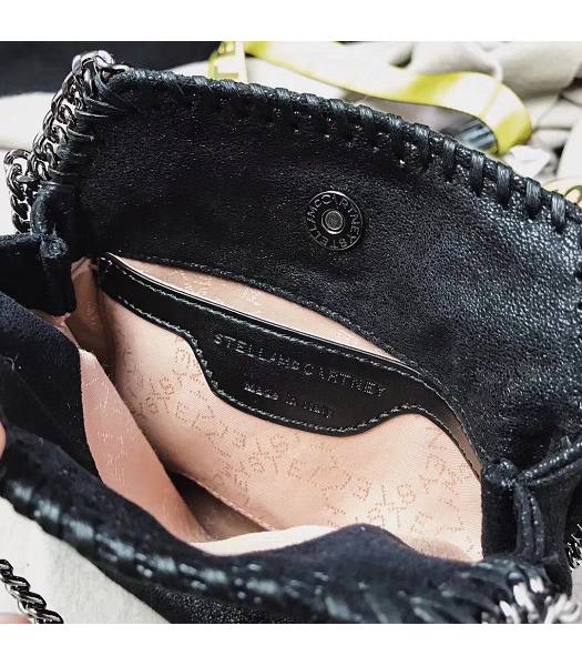 Stella McCartney Falabella Star Rivet Black Environmental Polyester Fiber 16cm Tote Shoulder Bag-5