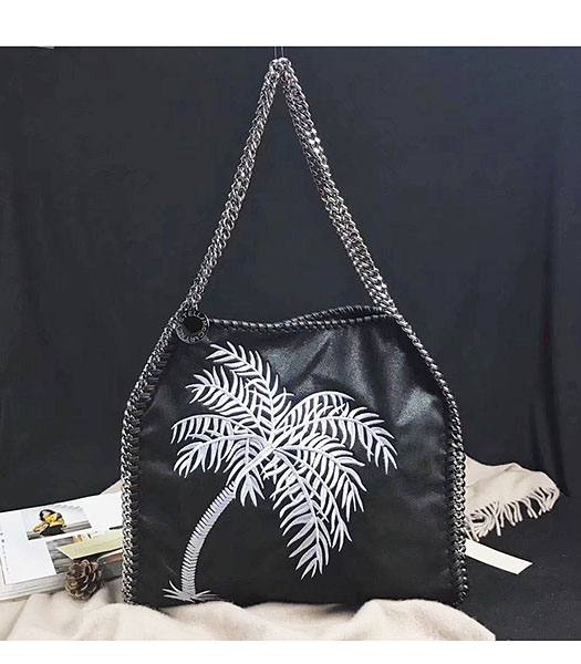 Stella McCartney Falabella Tree Black Environmental Polyester Fiber 35cm Tote Bag