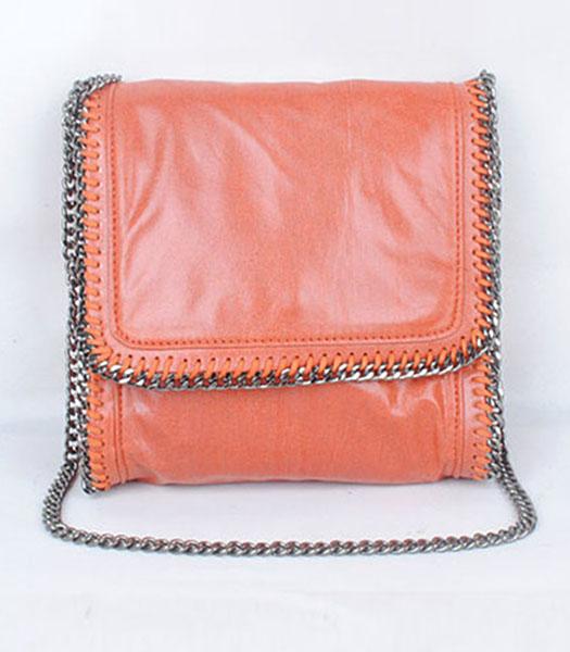 Stella McCartney High PVC Leather Orange Mini Shoulder Bag Gun Chain