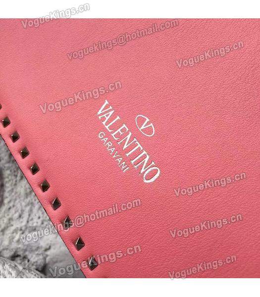 Valentino Dark Pink Original Leather Rivets Small Bag-1