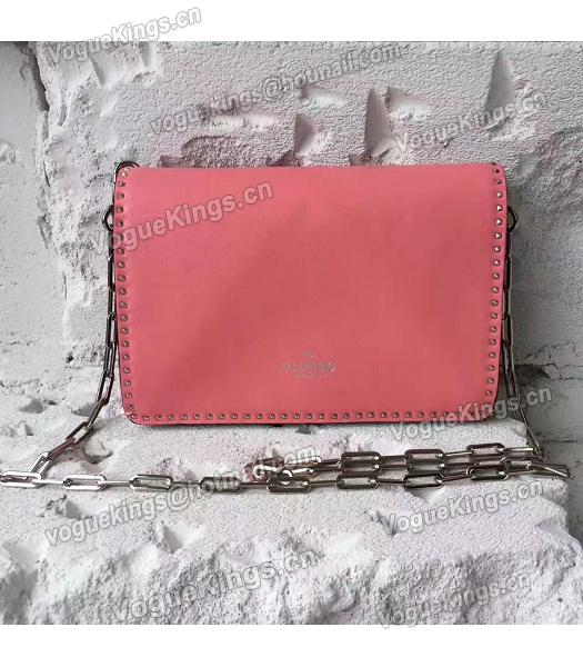 Valentino Dark Pink Original Leather Rivets Small Bag-4