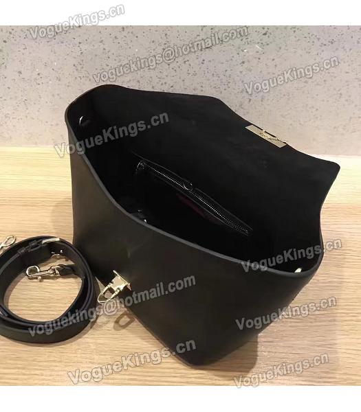 Valentino Demilune Black Original Leather Rivets Small Tote Bag-5
