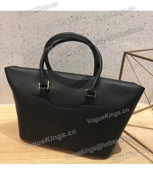 Valentino Demilune Black Original Leather Small Tote Bag-2