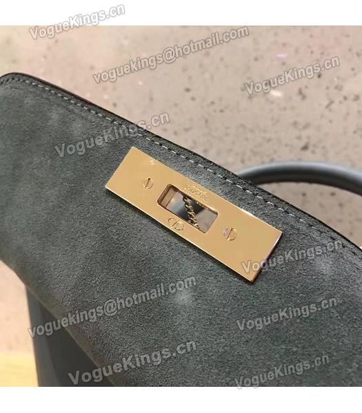 Valentino Demilune Blue Original Leather Rivets Small Tote Bag-3