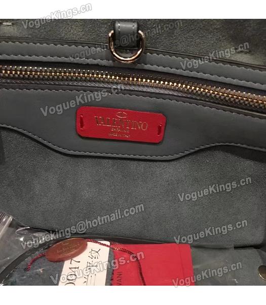 Valentino Demilune Blue Original Leather Small Tote Bag-3