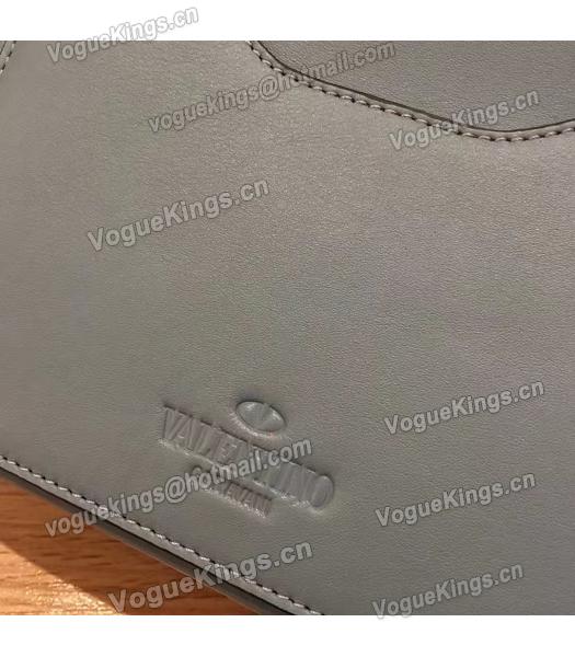 Valentino Demilune Blue Original Leather Small Tote Bag-5