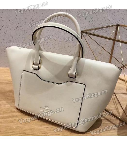 Valentino Demilune White Original Leather Small Tote Bag-2