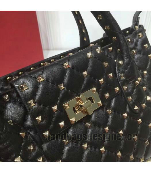 Valentino Garavani Rockstud Original Leather Bag Black-4