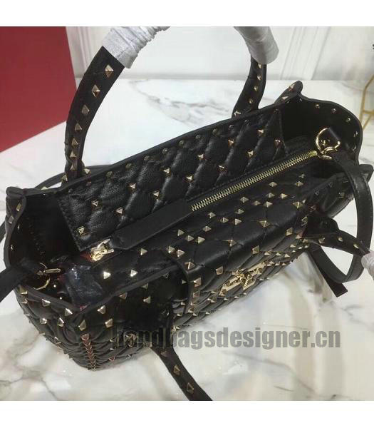 Valentino Garavani Rockstud Original Leather Bag Black-5