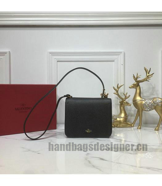 Valentino Garavani VSLING Black Original Palmprint Leather 18cm Box Bag-1