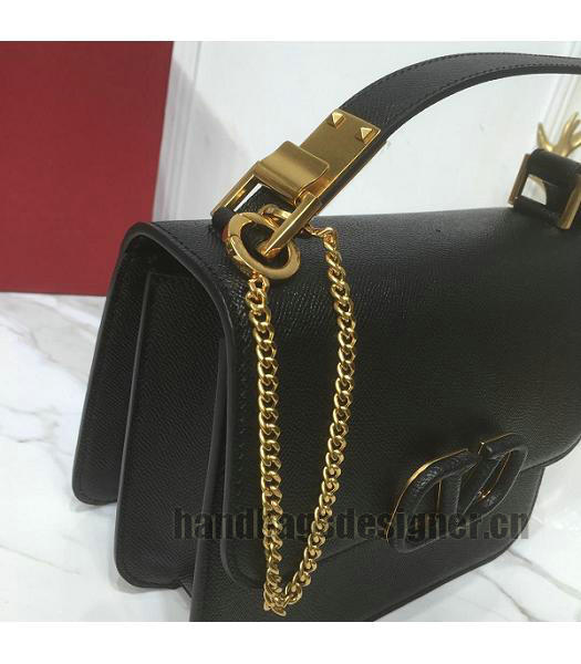 Valentino Garavani VSLING Black Original Palmprint Leather 22cm Box Bag-2
