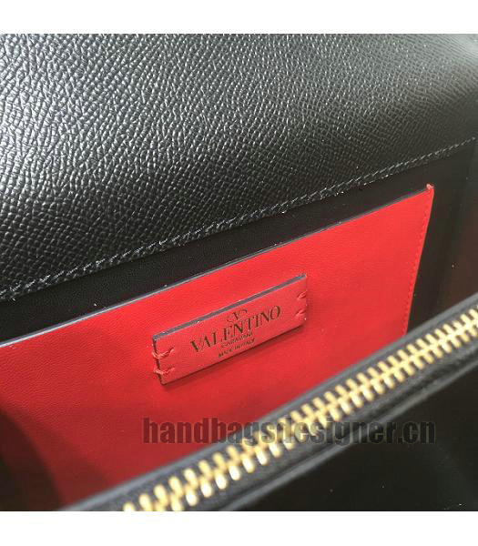 Valentino Garavani VSLING Black Original Palmprint Leather 22cm Box Bag-5