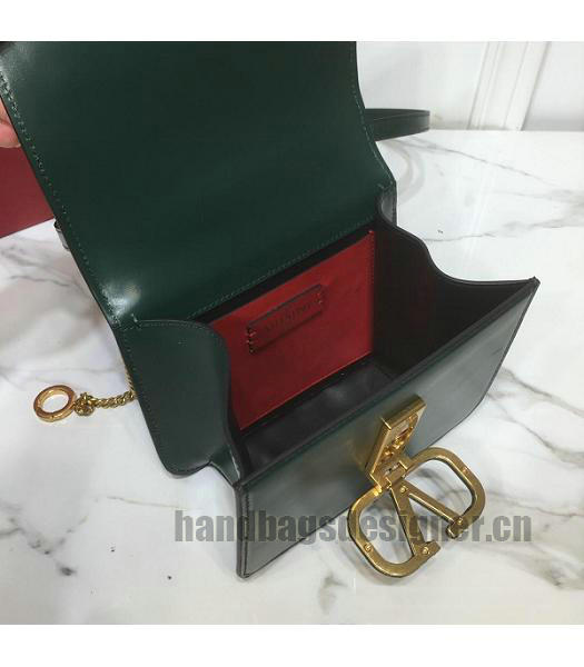 Valentino Garavani VSLING Green Original Leather 18cm Box Bag-4