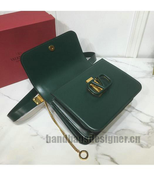 Valentino Garavani VSLING Green Original Leather 22cm Box Bag-2