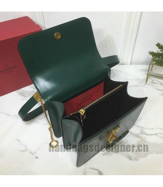 Valentino Garavani VSLING Green Original Leather 22cm Box Bag-3