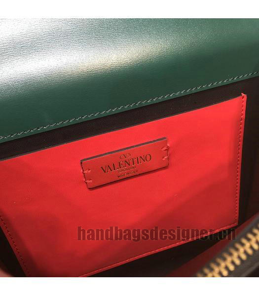 Valentino Garavani VSLING Green Original Leather 22cm Box Bag-4