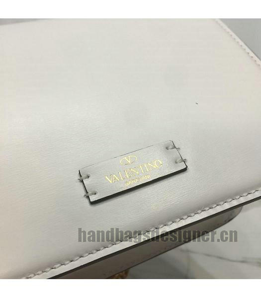 Valentino Garavani VSLING White Original Palmprint Leather 18cm Box Bag-2