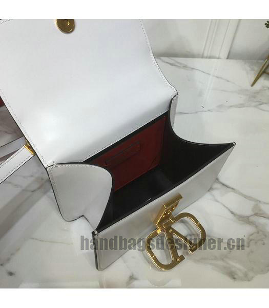 Valentino Garavani VSLING White Original Palmprint Leather 18cm Box Bag-4