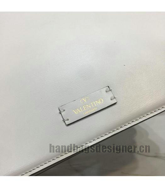 Valentino Garavani VSLING White Original Palmprint Leather 22cm Box Bag-5