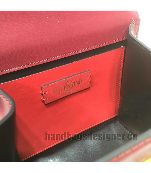 Valentino Garavani VSLING Wine Red Original Leather 18cm Box Bag-4