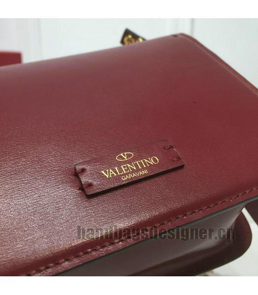 Valentino Garavani VSLING Wine Red Original Leather 18cm Box Bag-6